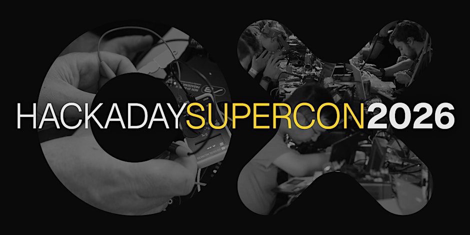 Folder de 2026 Hackaday Superconference